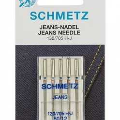 Иглы для джинсы Schmetz 130/705H-J №80 (5 игл).